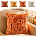 thumbnail image 1 of Fall Pillow Covers 18x18 Thanksgiving Pumpkin Embroidered Velvet Couch Decor by OVFUIZ, 1 of 8