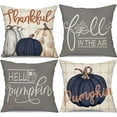 thumbnail image 1 of Fall Pillow Covers 18x18 inch Set of 4 Buffalo Plaid Fall Pumpkin Outdoor Throw Pillow Cover Autumn Thanksgiving Decoration for Home Couch Bed, 1 of 6