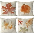 thumbnail image 1 of Fall Pillow Covers 20x20 Inch Set of 4 Maple Leaf Pumpkins Hello Fall Throw Pillowcase Thanksgiving Grey Holiday Home Decor Sofa Bedroom Cushion Case Outdoor Indoor Decorations, 1 of 1