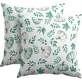 Fall Pillow Covers 24x24 Inch Orange Autumn Pumpkins Maple Leaves