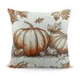 thumbnail image 1 of Fall Pillow Covers Burnt Orange Pumpkin Decor Throw Pillows Case for Couch Maple Leaves Autumn Harvest Indoor Outdoor Decorative Cushion Cases for Sofa Bed Decorations, 1 of 5