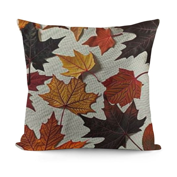 Fall Pillow Covers, Pattern Fall Decorative Throw Pillows Linen Thanksgiving Decorations Cushion Pillow Covers for Sofa Couch Outdoor Decor