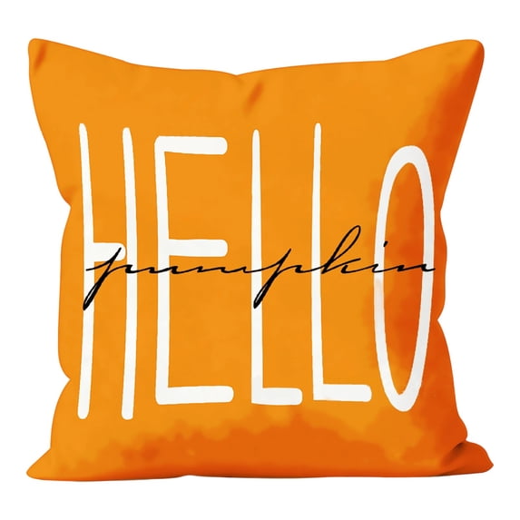 Fall Pillows Covers 18x18 Autumn Fall Pumpkin Pillows Decorative Throw Pillows,Lumbar Outdoor Thanksgiving Cushion Cover Farmhosue Fall Decor for Couch Sofa