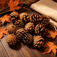 thumbnail image 1 of Fall Pinecones Decor, 12 Pcs/Set Pine Cones for Fall Thanksgiving DIY Craft Table Home Decor Ornaments, 1 of 5