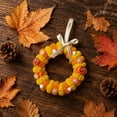 thumbnail image 1 of Fall Pipe Cleaner Pumpkin Mini Hanging Wreath, 5.90”, by Sktrjpolfis, 1 of 6