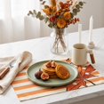thumbnail image 1 of Fall Placemats, 17.71x11.81 Inch Double Sided Pumpkin Placemats with Autumn Maple Leaf Print, Stitched Cotton Linen Table Mat, Rustic Harvest Decor for Kitchen Table Thanksgiving Arrangement, 1 of 6
