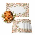 thumbnail image 1 of Fall Placemats Set of 4 Pink Pumpkin Place Mats Thanksgiving Placemat Sunflower Floral Table Mats for Dining Kitchen Table Holiday Dinner Party Home Fall Decorations 13x19 Inch, 1 of 8