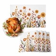 thumbnail image 1 of Fall Placemats Set of 6 Autumn Wildflower Place Mats Thanksgiving Placemat Floral Leaf Table Mats for Dining Kitchen Table Holiday Dinner Party Home Fall Decorations 13x19 Inch, 1 of 8