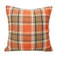 thumbnail image 1 of Fall Plaid Throw Pillow with Insert, Double-Sided Tartan Cushion for Sofa, Couch or Bed, 1 of 6