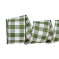 thumbnail image 1 of Fall Plaid Wired Edge Ribbon 2.46 Inch Wide, Thanksgiving Harvest Checkered Ribbon Roll for Gift Wrapping Wreath DIY Craft Halloween Fall Home Party Decoration, 1 of 6