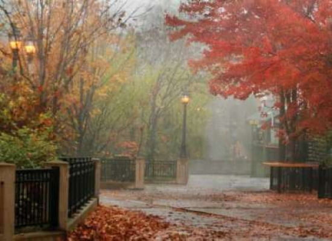 Fall Plaza I Canvas Art - Vitaly Geyman (18 x 24)