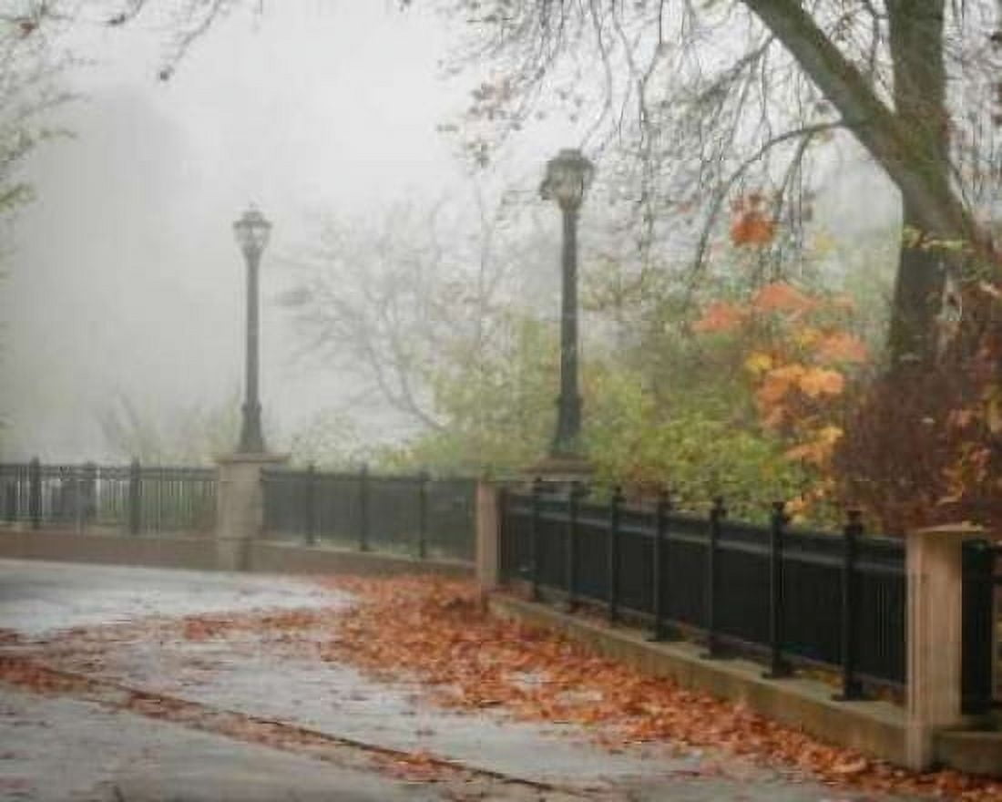 Fall Plaza II Canvas Art - Vitaly Geyman (24 x 30)