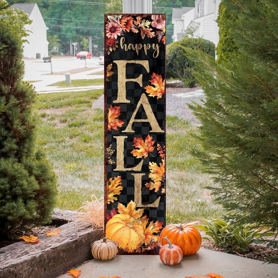 Rustic Fall Welcome Porch Sign | Farmhouse Outdoor Entryway Decor ...