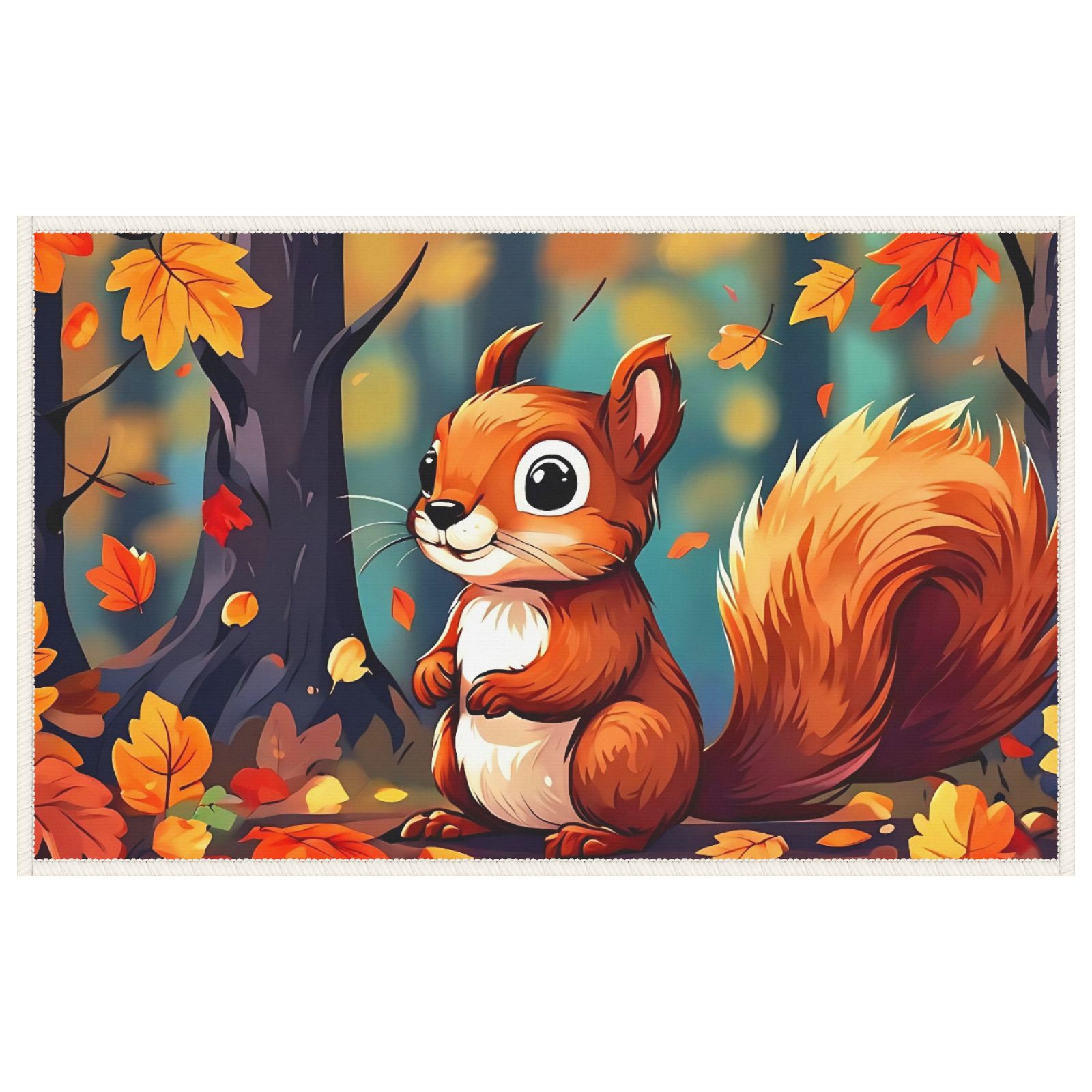 Fall Practical Outdoor Doormat Cute Antislip Entrance Mat Washable