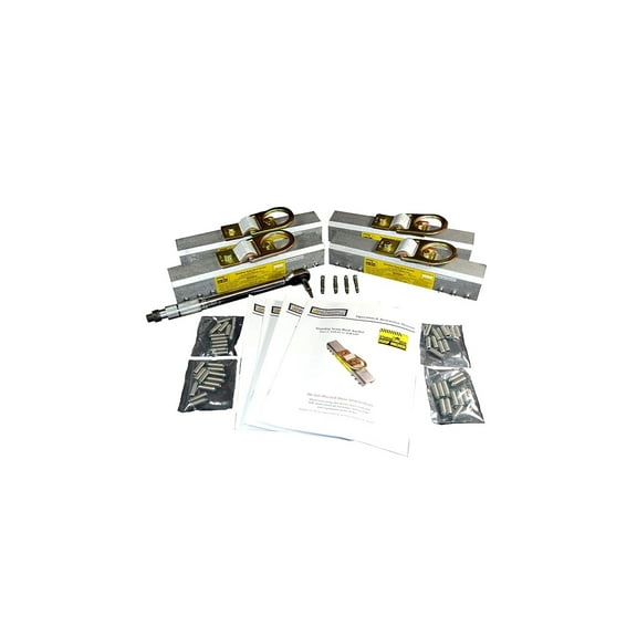 Fall Protection Distributors LLC SSRA1 4 Piece ProPack - OSHA/ANSI Certified Standing Seam Roof Fall Protection Kit for Safety
