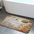 thumbnail image 1 of Fall Pumpkin Bath Mat, Autumn Leaves Thanksgiving Farmhouse Rustic Bathroom Rugs Soft Flannel Bath Mats Bathroom Decor Warm Floor Mat Living Room Bedroom Rugs, 24x16 Inches, 1 of 5