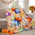 thumbnail image 1 of Fall Pumpkin Blanket 50" x 60", Cozy Fall Fleece Throw Blanket for Couch, Fall Blankets and Throws, Autumn Throw Blanket, Fall Throws, 1 of 6