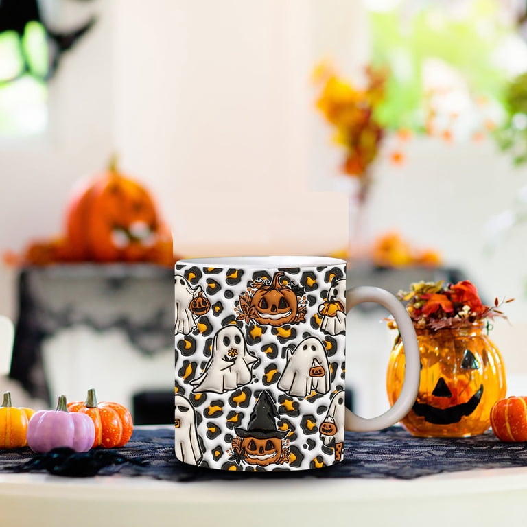 Edgergery Fall Pumpkin Coffee Cup With Ghost,2D Halloween Coffee Mug,  Halloween Ceramic Coffee Mug,Halloween Tumbler Cup,Best Gifts For Birthday  Fall,Inventory Clearance - Walmart.com