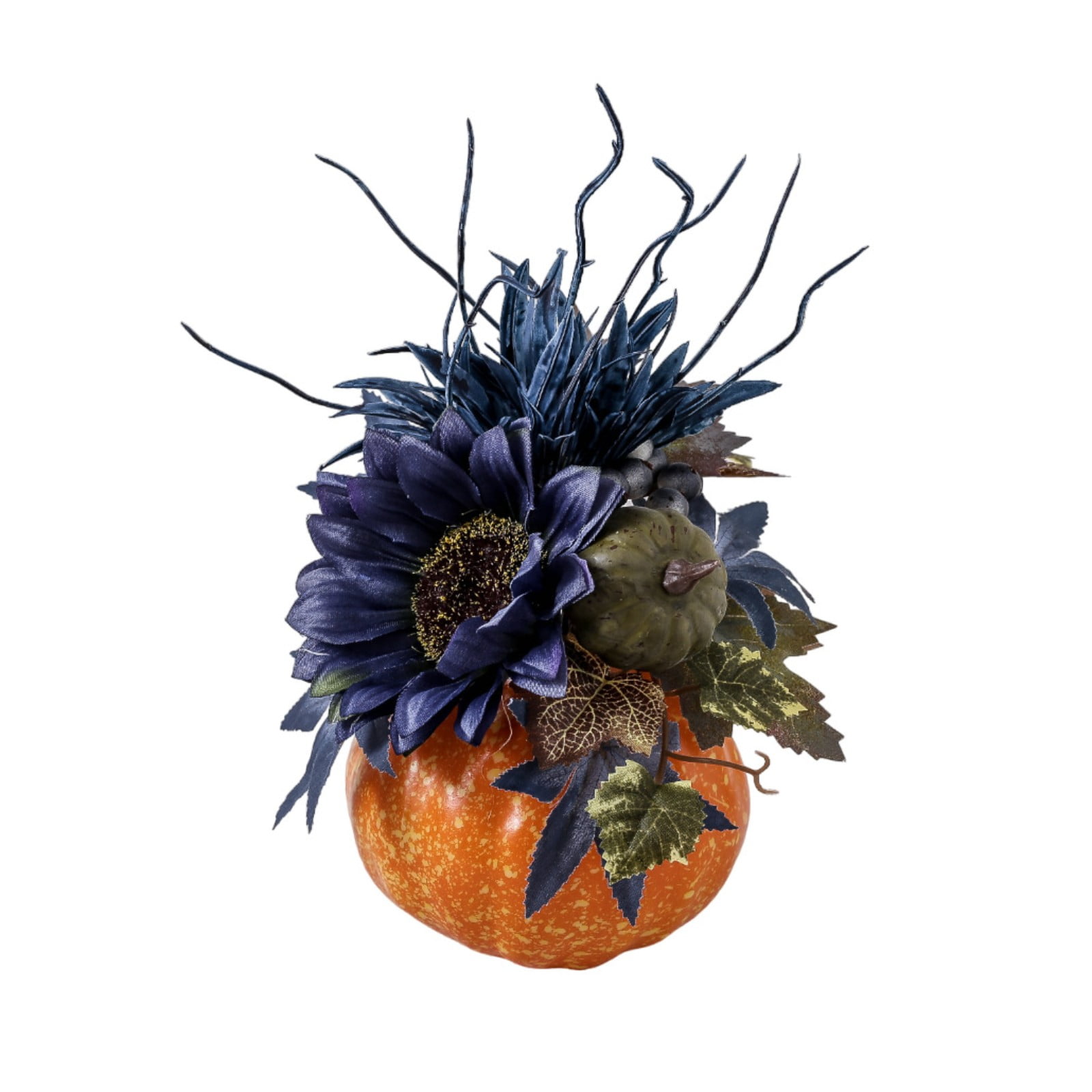 Fall Pumpkin Decor Set Thanksgiving Fake Pumpkins Berry Pine Cone ...