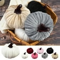 thumbnail image 1 of Fall Pumpkin Decorations, Artificial Faux Velvet Halloween Pumpkins Decor Foam Pumpkins for Farmhouse Fall Wedding Thanksgiving Table Centerpiece Mantel Bowl Decorations, 1 of 1