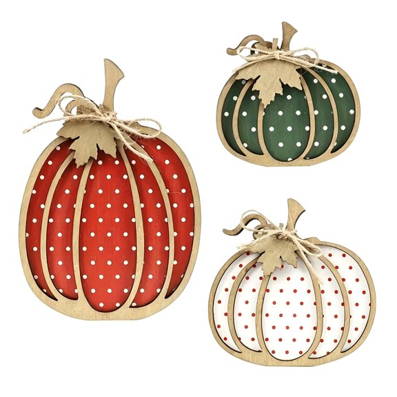 Fall Pumpkin Decorations with Construction and Country Character for Dining Tables, Kitchens, and Household Displays
