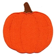 Fall Pumpkin Embroidered Iron On Patch