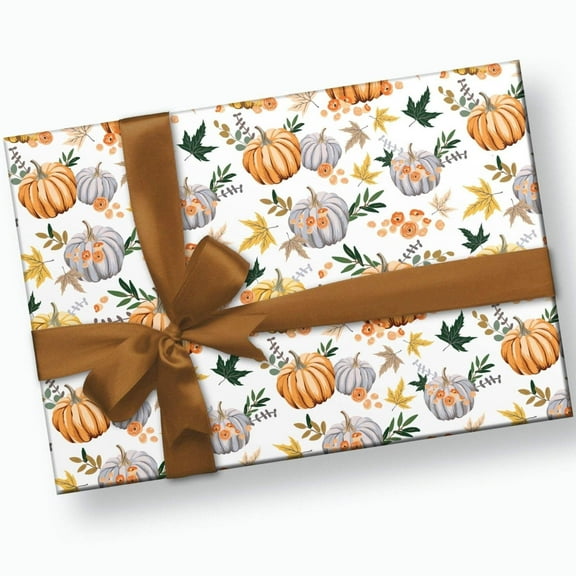 Fall Pumpkin Gift Wrap
