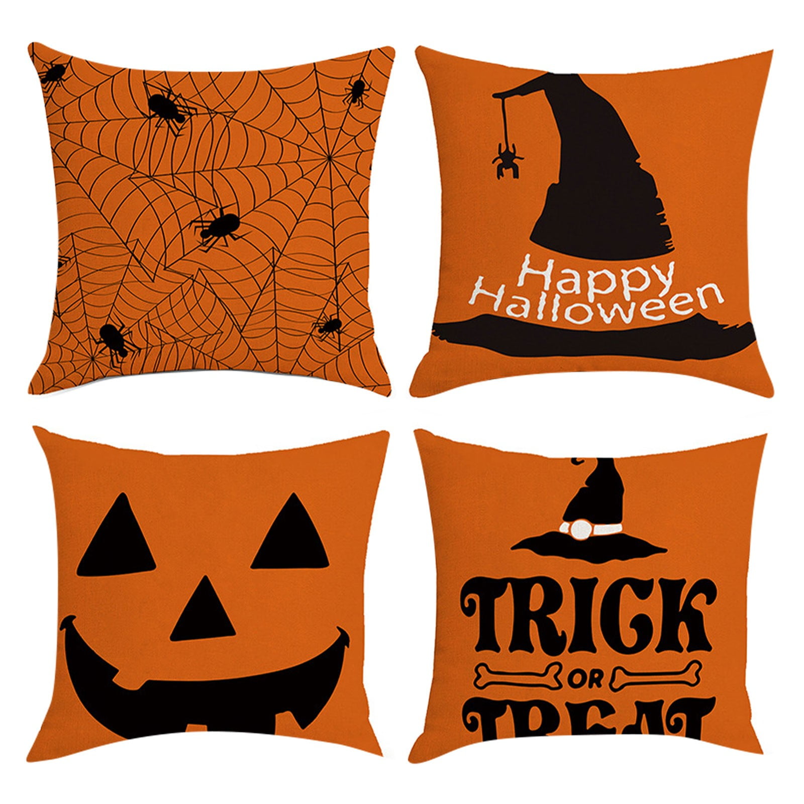 Fall Pumpkin Home Sweet Home Throw Pillow Covers, 18 x 18 Inch Autumn