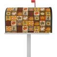 thumbnail image 1 of Fall Pumpkin Magnetic Mailbox Covers Standard Size 18x21 Inch, Turkey Maple Leaf Gnome Plaid Thanksgiving Mailbox Wraps Mailbox Post Cover Seasonal Fall Harvest Mailbox Decor for Outside Garden Yard, 1 of 6