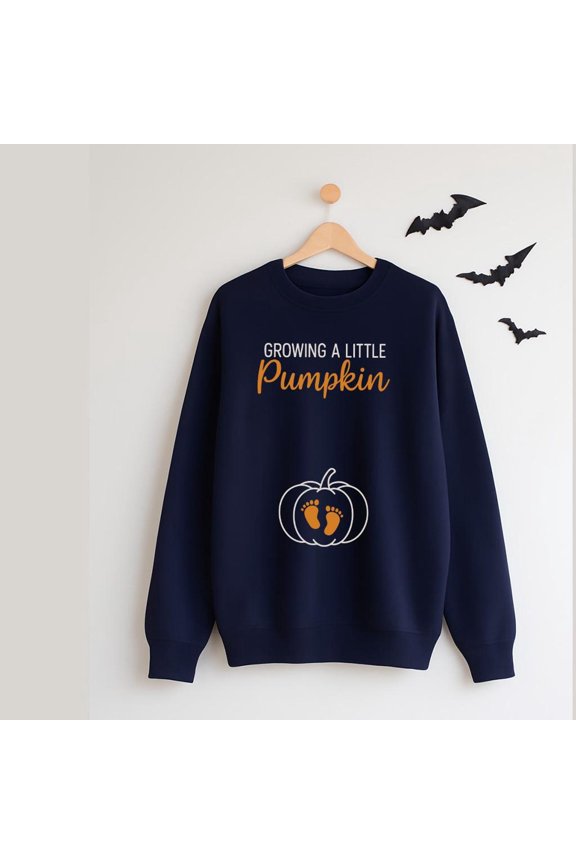 Fall Pumpkin Maternity Sweatshirt, Growing Little Pumpkin Sweater, Thanksgiving Fall Sweatshirt, Fall Pregnancy Announcement Gift, Fall Tee