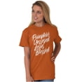 thumbnail image 1 of Fall Pumpkin Obsessed Jesus Blessed Women's Graphic T Shirt Tees Brisco Brands S, 1 of 6