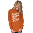 thumbnail image 1 of Fall Pumpkin Obsessed Jesus Blessed Women's Long Sleeve T Shirt Brisco Brands 4X, 1 of 6