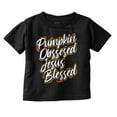 thumbnail image 1 of Fall Pumpkin Obsessed Jesus Blessed Youth T Shirt Tee Girls Infant Toddler Brisco Brands 3T, 1 of 4