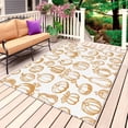 thumbnail image 1 of Fall Pumpkin Outdoor Rug for Patio/Deck/Porch, Non-Slip Large Area Rug 3 x 5 Ft, Thanksgiving Country Orange Plants Lines Indoor Outdoor Rugs Washable Area Rugs, Reversible Camping Rug Carpet Runner, 1 of 8