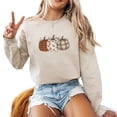 thumbnail image 1 of Fall Pumpkin Patch Sweatshirt Women Long Sleeve Thanksgiving Fashion Graphic Shirts Cozy Weather Lover Pullover Tops, 1 of 4