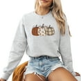 thumbnail image 1 of Fall Pumpkin Patch Sweatshirt Women Long Sleeve Thanksgiving Fashion Graphic Shirts Cozy Weather Lover Pullover Tops, 1 of 4