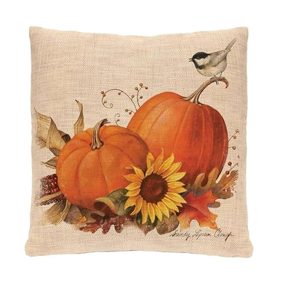 Fall Pumpkin Pillow Covers Farmhouse Cotton Linen Fresh Pumpkin Decorative Thanksgiving Pillow Case Cushion Cover