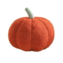 Fall Pumpkin Pillows, Halloween Decoration Plush Throw Pillows Soft Fleece Sherpa Cute 3D Shaped Cushion for Sofa Couch Bedroom Autumn Thanksgiving