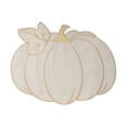 thumbnail image 1 of Fall Pumpkin Placemats, Autumn Thanksgiving Harvest Table Placemats Embroidered Mats for Holiday Party Kitchen Dinning Table Home Decorations Beige, 1 of 6