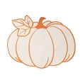thumbnail image 1 of Fall Pumpkin Placemats, Autumn Thanksgiving Harvest Table Placemats Embroidered Mats for Holiday Party Kitchen Dinning Table Home Decorations Orange, 1 of 6