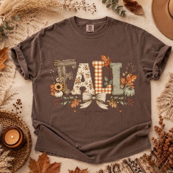 Fall Pumpkin Shirt, Floral Fall T-Shirt, Autumn Harvest Tee - Walmart.com