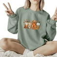 thumbnail image 1 of Fall Pumpkin Spice Latte Sweatshirt Women Long Sleeve Fashion Graphic Shirts Cozy Weather Dog Lover Pullover, 1 of 4