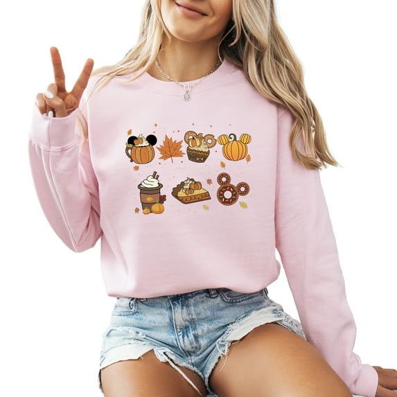 Fall Pumpkin Spice Latte Sweatshirt Women Long Sleeve Fashion Graphic Shirts Cozy Weather Lover Pullover Tops