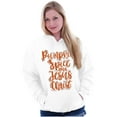 thumbnail image 1 of Fall Pumpkin Spice and Jesus Christ Hoodie Sweatshirt Women Brisco Brands X, 1 of 4