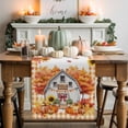 thumbnail image 1 of Fall Pumpkin Table Runner, Autumn Thanksgiving Kitchen Dining Table Decoration for Home Party Decor 13x48 Inches, 1 of 9