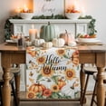 thumbnail image 1 of Fall Pumpkin Table Runner, Autumn Thanksgiving Kitchen Dining Table Decoration for Home Party Decor 13x60 Inches, 1 of 9
