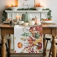 thumbnail image 1 of Fall Pumpkin Table Runner, Autumn Thanksgiving Kitchen Dining Table Decoration for Home Party Decor 13x72 Inches, 1 of 9