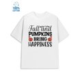 thumbnail image 1 of Fall Pumpkin Tee for men 180G 100% Cotton white Basic Unisex Shirt Cotton tshirts Vintage Unisex Shirt Graphic Tee tshirts Retro Unisex Shirt Crewneck tshirts Retro Unisex Shirt Graphic tshirts, 1 of 7
