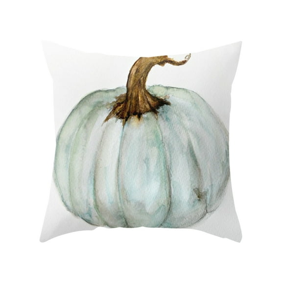 Fall Pumpkin Throw Pillow Cover, 18*18" Seasonal Autumn Thanksgiving Harvest Decoration for Home Sofa Couch