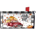 thumbnail image 1 of Fall Pumpkin Truck Mailbox Cover Magnetic Standard Size 18" X 21" Hello Fall Mailbox Covers Autumn Thanksgiving Mailbox Wraps Post Letter Box Cover for Outdoor Decor, 1 of 6
